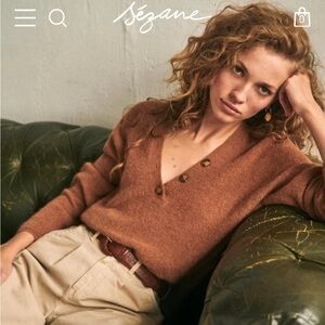 Sezane Willy jumper in Camel XS - EUC